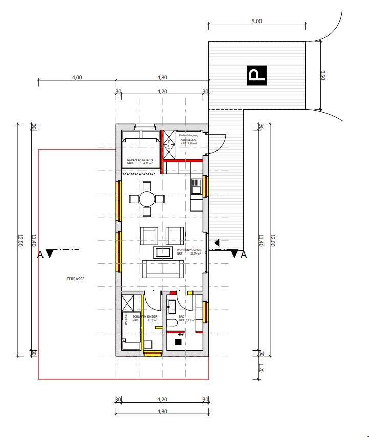 Umnutzung landwirtschaftl. Gebäude zu Ferienwohnung