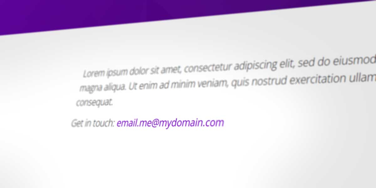 Why You Shouldn't List Your Email Address on Your Website