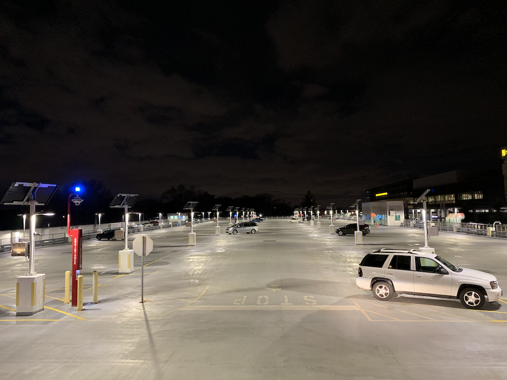 Smart Off-Grid Replaces Grid Lighting For Parking Garage