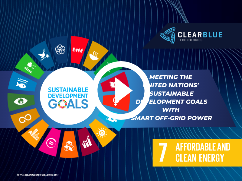 Clear Blue for SDG #7 - Affordable and Clean Energy