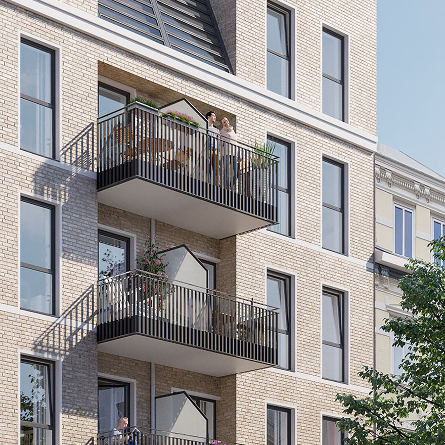 Einladende Balkone
