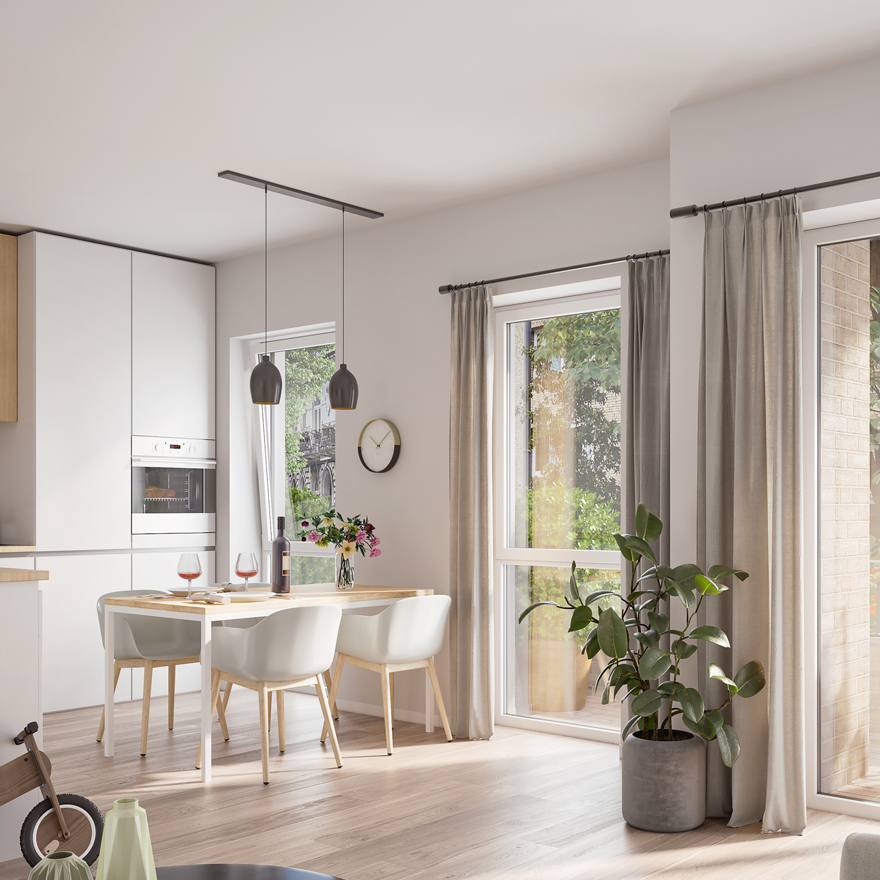 Offene Raumaufteilung