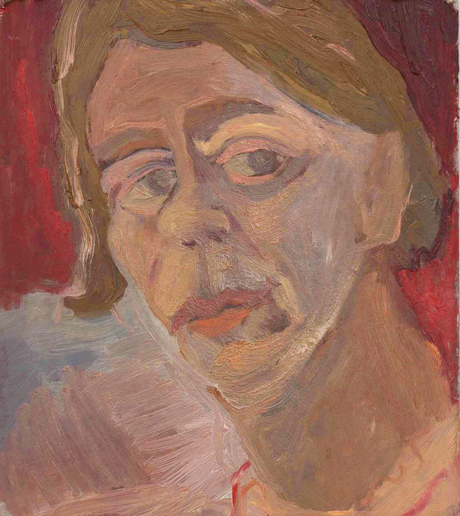 Selbstportrait, Kopf nach links gewand