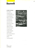 BAUWELT n°11, Mars 1997