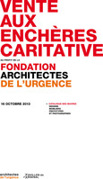 ARCHITECTES DE L'URGENCE, Vente aux enchères.